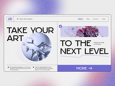 Vision - home page layout art digital figma graphic design ui ux visual design