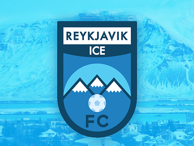 Reykjavik Ice FC crest football football manager logo sport logos