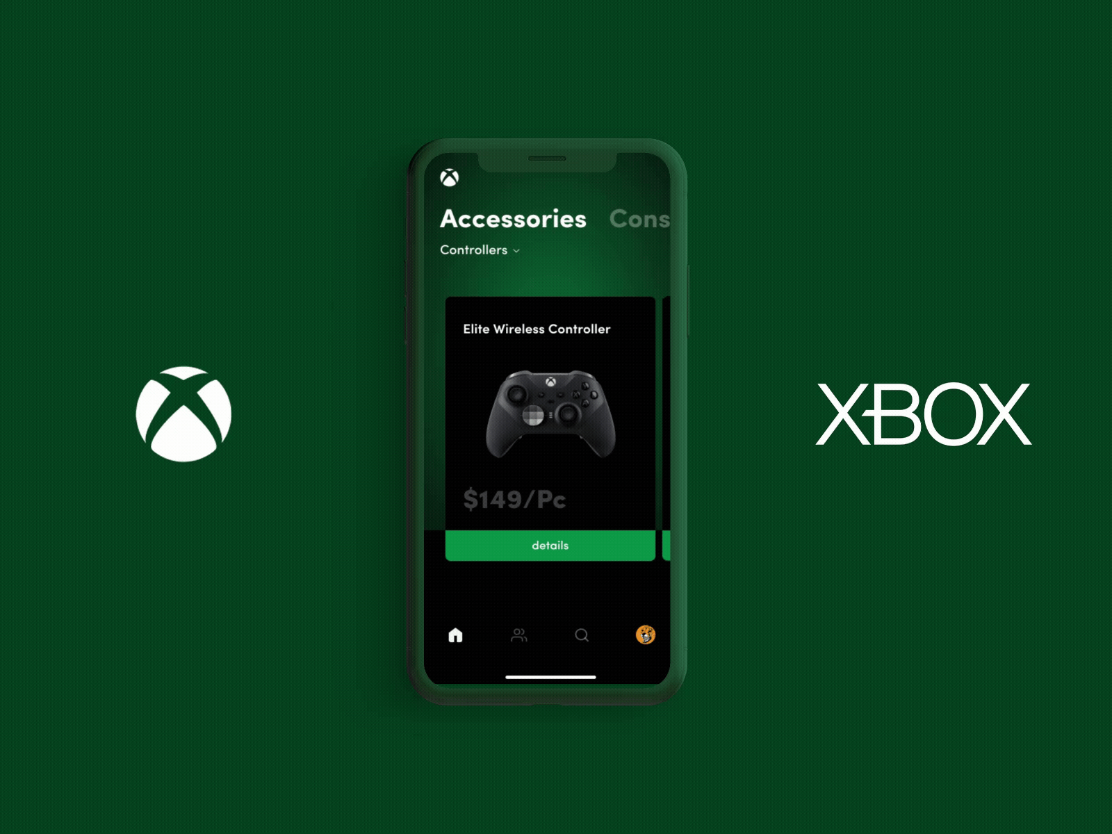 Xbox Mobile App 3d animation app cuberto design minimal ui ux xbox