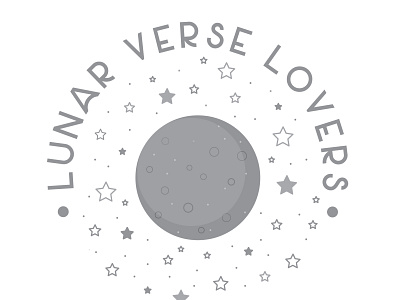 Lunar Verse Lovers brandidentity branding design logo design logotype moon moon logo online shop