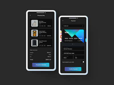 Credit Card Checkout design ui