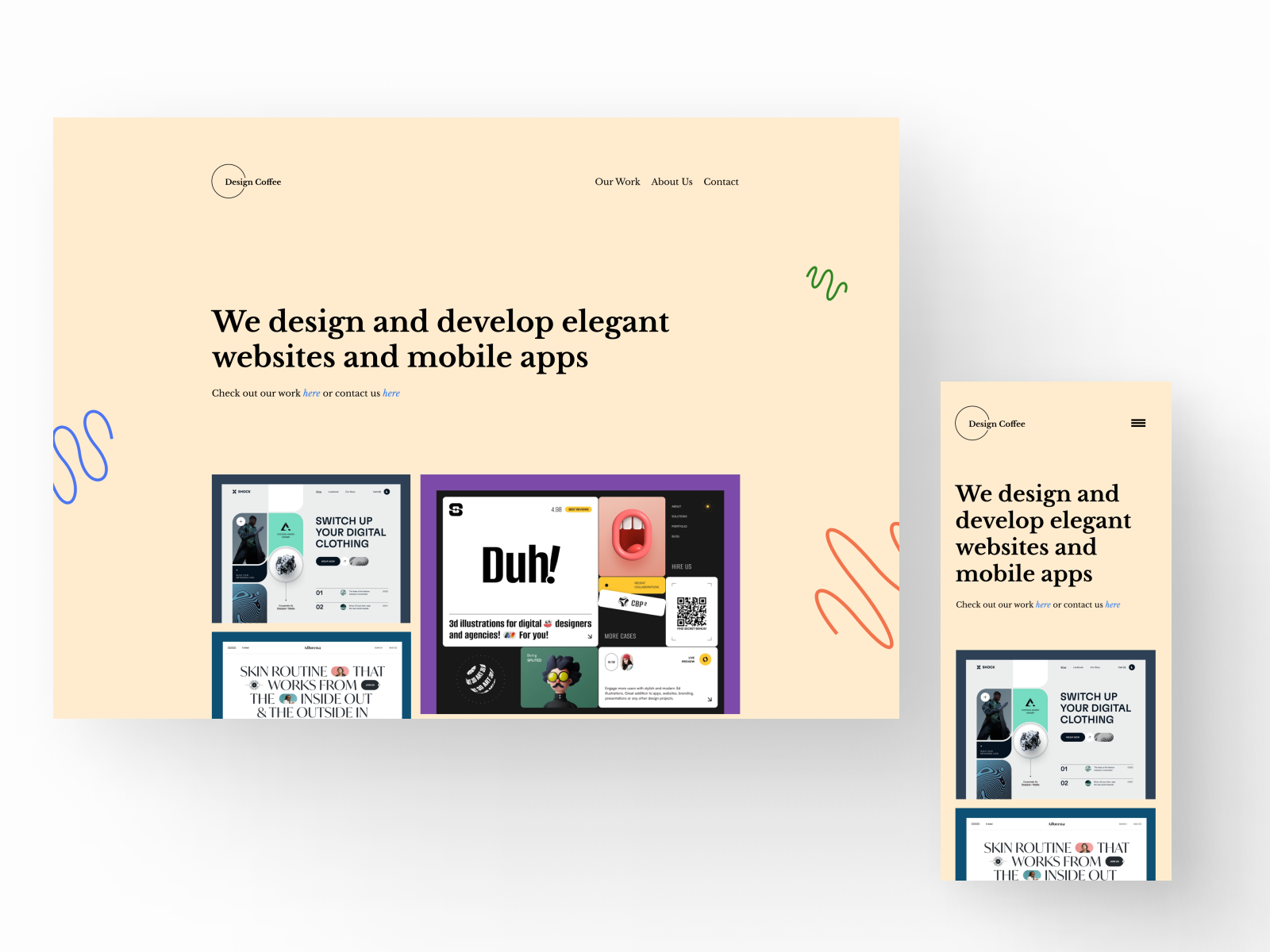 Landing Page by Kenny Zhao on Dribbble