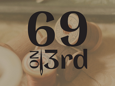69 on 3rd logo branding design logo