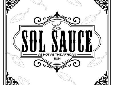 Sol Sauce branding design logo