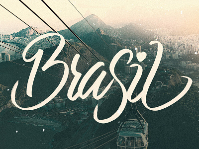 Destination Brasil brasil brush brushpen fifa lettering pencil sketch tombow type typography worldcup