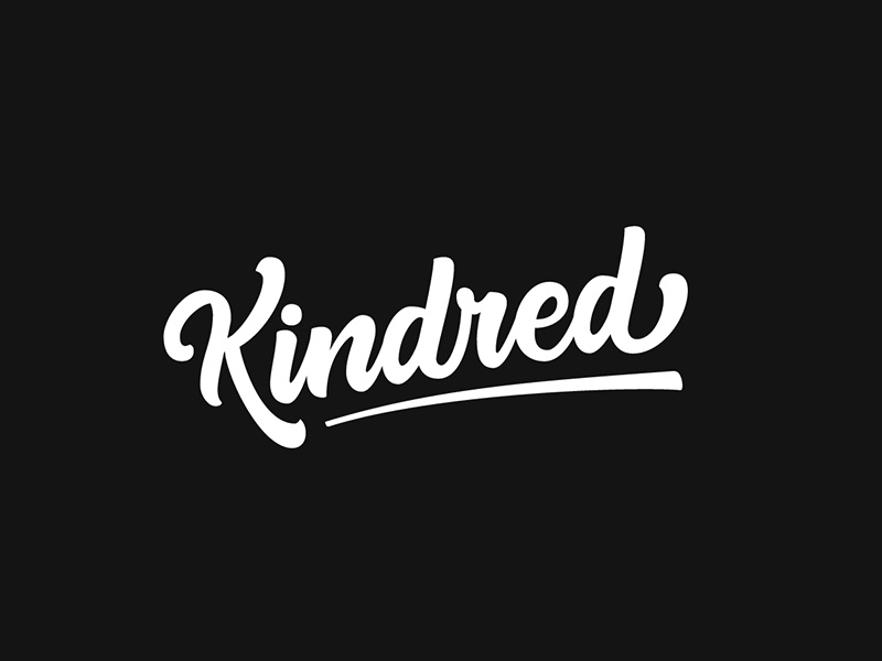 Kindred customtype typography branding logo lettering
