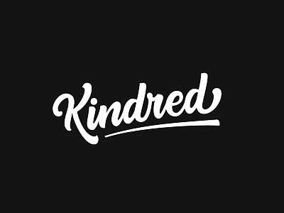 Kindred branding customtype lettering logo typography