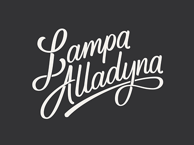 Lampa Alladyna brand calligraphy hand lettering lettering logo typography