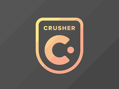 Crusher Logo bearing black c crusher design line logo proxima nova skateboard yellow