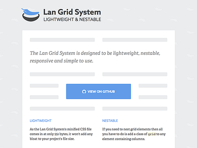 Lan Grid System adelle azo sans blue css design grid resource site tool web design website