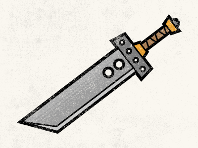 Weapon 10 halftone illustration lines sword texture weapon