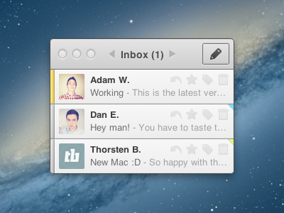 Css mini mail app