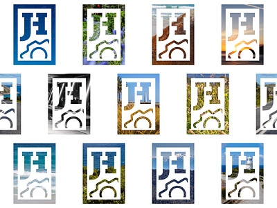 Photography Logo Grid camera clip grid grid design jh landscape logo monogram pattern photo photograph