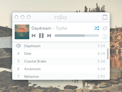 Rdio Mini Player