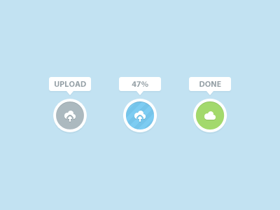 Ulpoad Button Examples Upload Button (and Live Demo) by Joshua Hibbert on Dribbble