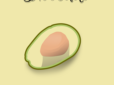 avocado design digital illustration vector