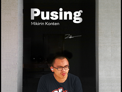 pusing photography typogaphy