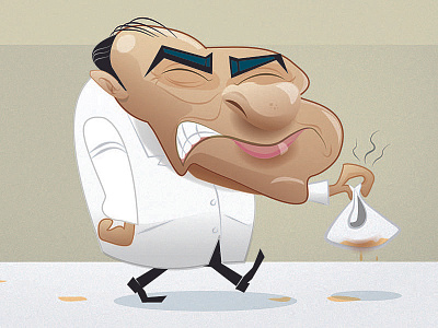 Berlusconi caricatur character illustration italy politic
