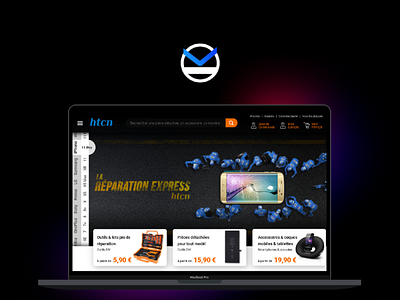 Hero Design | Landing Page | Express Repair branding ecommerce header hero landing page prestashop smartphone ui webdesign