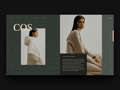 COS Stores cos editorial fashion fashion design interaction design layout minimal modern layout ui user interface user interface ui ux