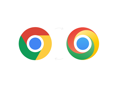 Google Chrome / rebrand brand chrome corporate flat google icon identity logo logomark rebrand rebranding symbol