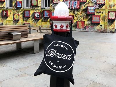 LBC - Bags for life beard brand company corporate icon identity logo logomark london symbol typographic logo vintage