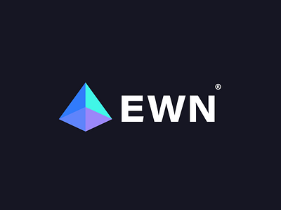 EtherWorldNews / logo design brand corporate crypto cryptocurrency ether ethereum icon identity logo logomark news symbol