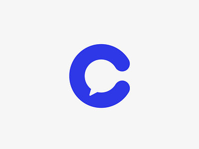 Calm / logo design brand c logo calm campaign chat icon identity logo mentalhealth speech speechbubble symbol