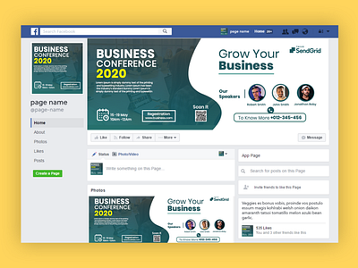 Facebook Page Mockup PSD business business facebook cover conference cover conference design conference facebook cover corporate corporate cover corporate facebook cover facebook facebook cover facebook cover design facebook cover free psd facebook cover photo media cover rack card social media cover