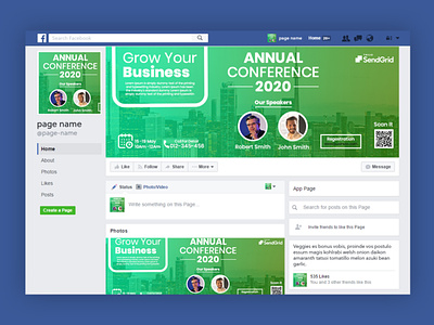 conference Facebook cover design