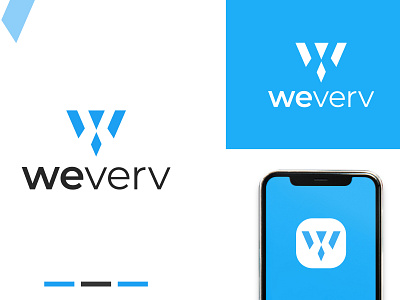 Technology logo for a software brand called weverv. app logo branding business logo clean logo design edtech logo finance logo fintech logo graphic design logo logo design minimal logo minimalist logo modern logo monimal logo software logo tech logo technology logo w w logo