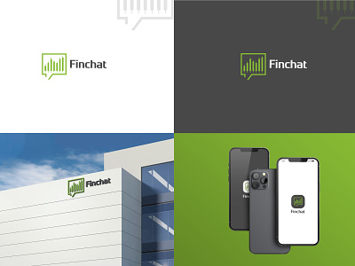 Financial logo for a trading app called Finchat
