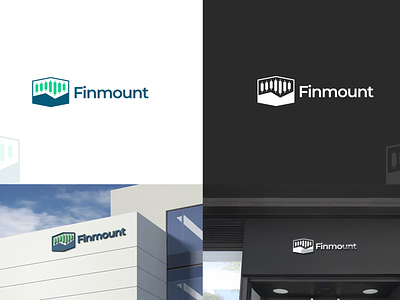 Financial logo for a trading app called Finmount