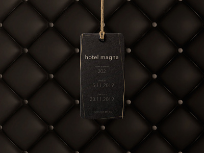 Label Hotel Magna brand branding design font graphicdesign hotel illustration label labeldesign magna marketing modern premium printdesign stockholm