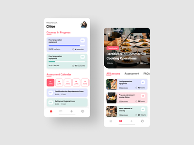 Cooking School App (Design Concept) ando app concept design graphic design interface iphone mobile ui ux