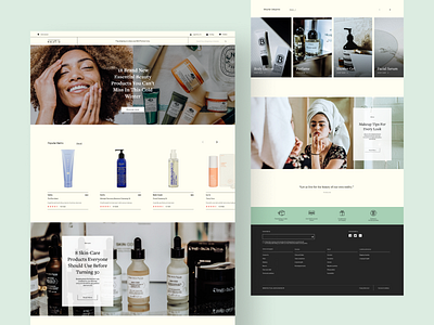 Cosmetic Company Website (Design Concept) design ecommerce minimal shop typography ui web web design website