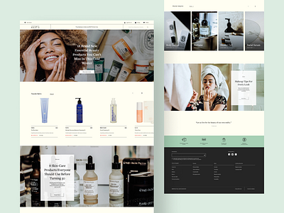 Cosmetic Company Website (Design Concept)