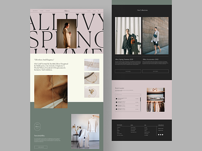 Luxury Clothing Brand Website (Design Concept)