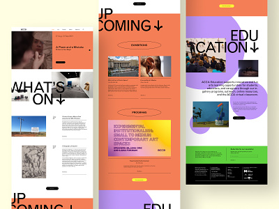 ACCA Redesign Website (Design Concept) acca art australia design graphic design japanese melbourne minimal modern type typography ui visual art web web design website