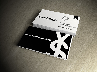 My Business Card v.01 black business card minimalist mock up monochrome white