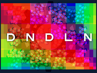 DNDLN 1.777 abstract colorful logotype