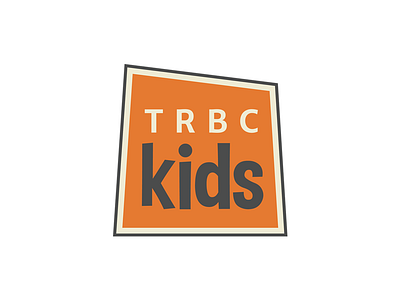 TRBC Kids Logo box children church kids logo ministry orange