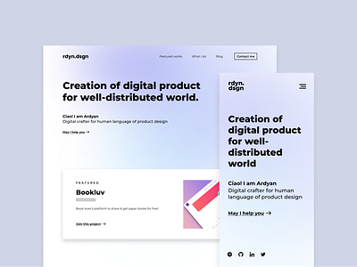 Personal Website (rdyn.dsgn)