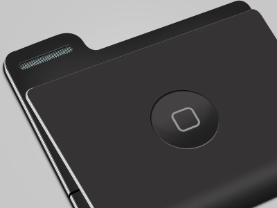 iCon4 black folder icon iphone