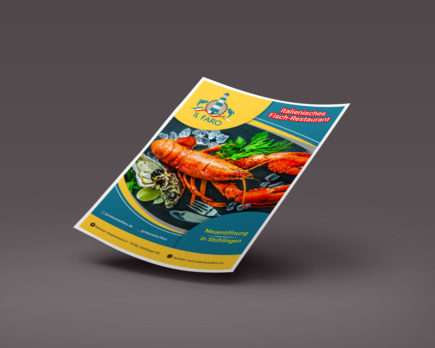 Flyer Design For A Fish Restaurant By Pro Art Designer On Dribbble