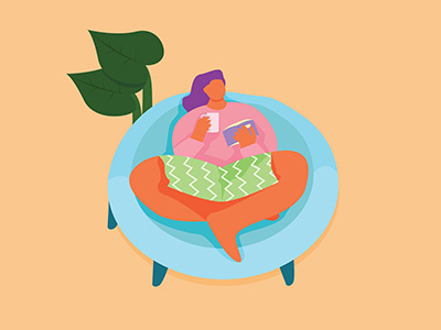 Relax branding design flat illustration illustrator vector