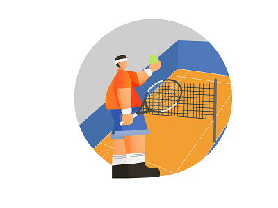 Tennis Flat Illustration design flat flatillustration illustration vector