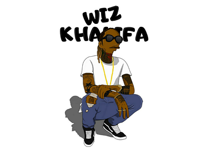 Wiz Khalifa Yellow Characther characther funart illustration yellow