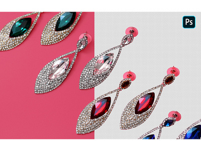 Jewelry Product Background Remove background removal clipping path hair masking