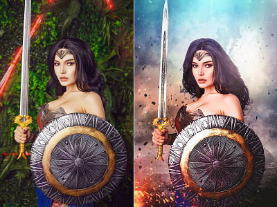 Wonder Woman Photo Manipulation
